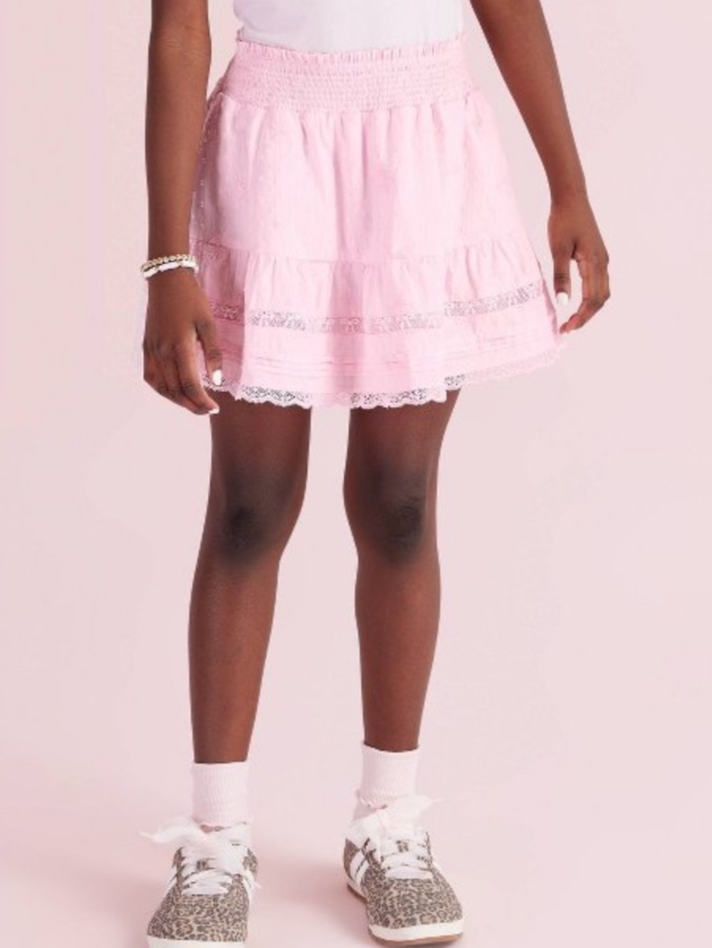 NWT LoveShackFancy × Target Clara Alouette Rose Embroidery Tiered Skirt - 16